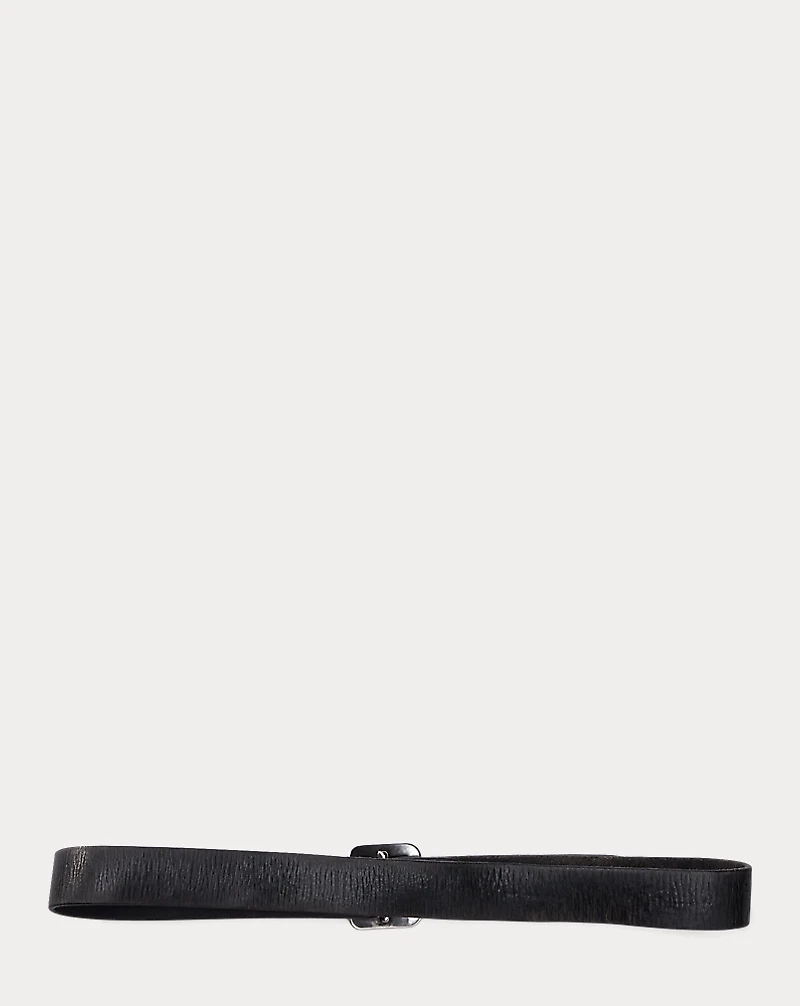 Hand-Burnished Leather Belt