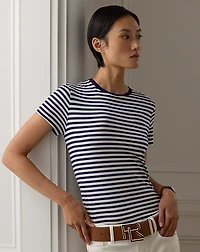 Striped Crewneck Pocket Tee