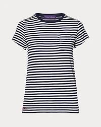 Striped Crewneck Pocket Tee