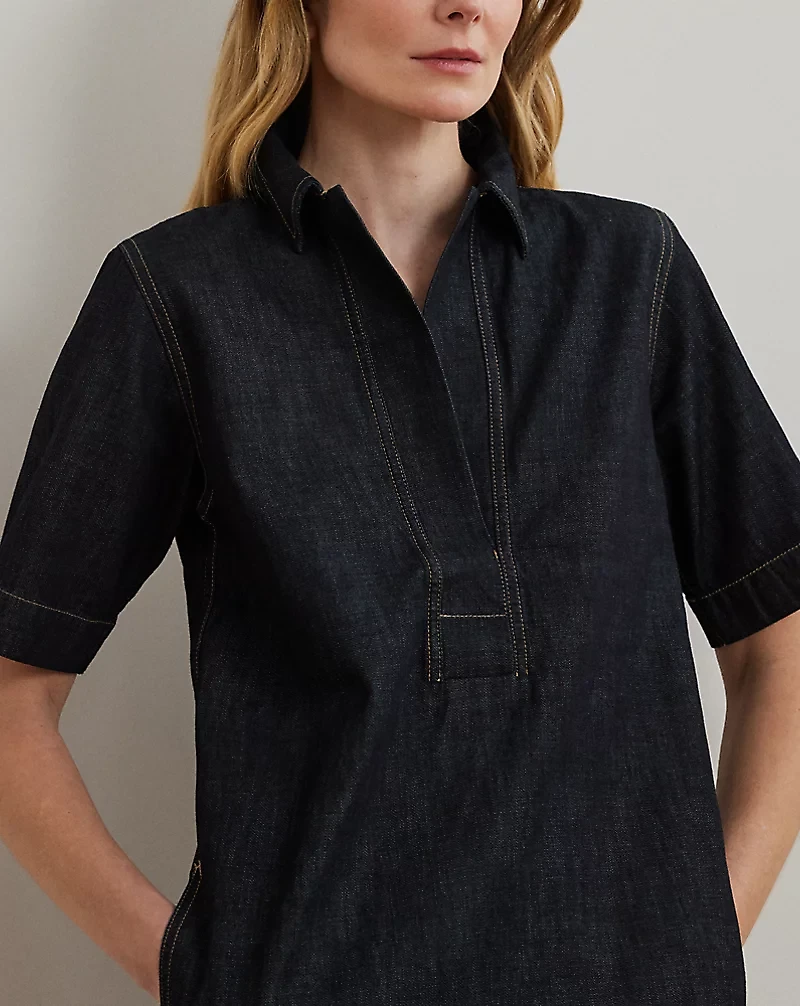 Denim Shift Dress
