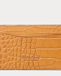 Burnished Alligator Card Case
