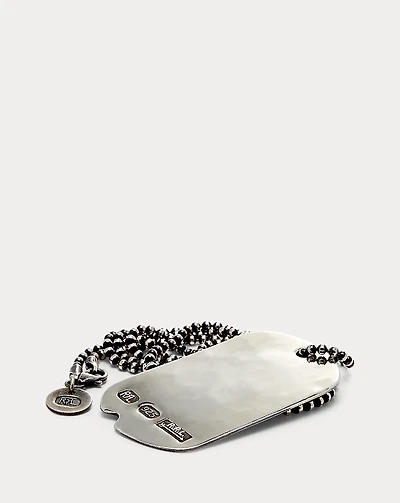 Silver Dog-Tag Necklace