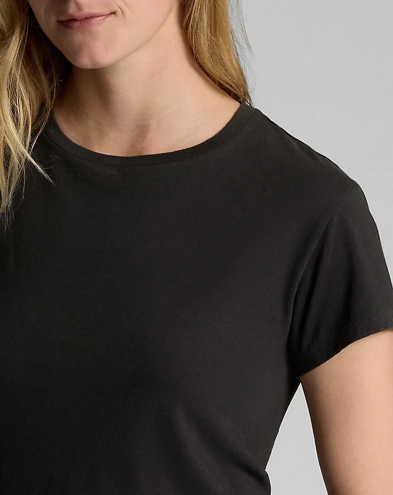Cotton Jersey Crewneck T-Shirt