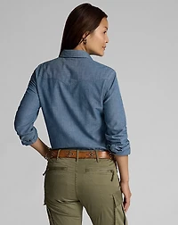 Indigo Chambray Western Shirt