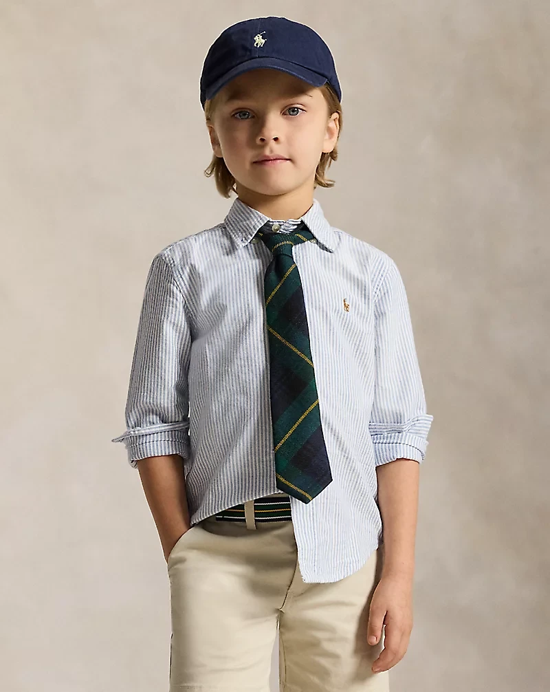 Striped Cotton Oxford Shirt