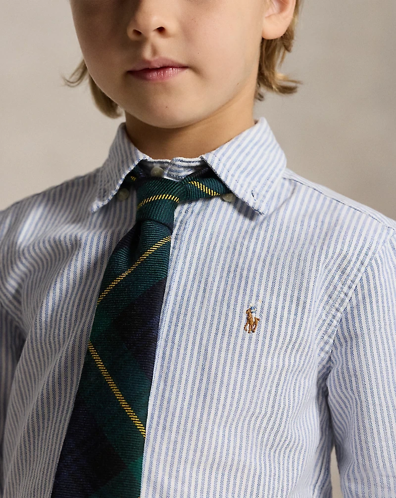 Striped Cotton Oxford Shirt