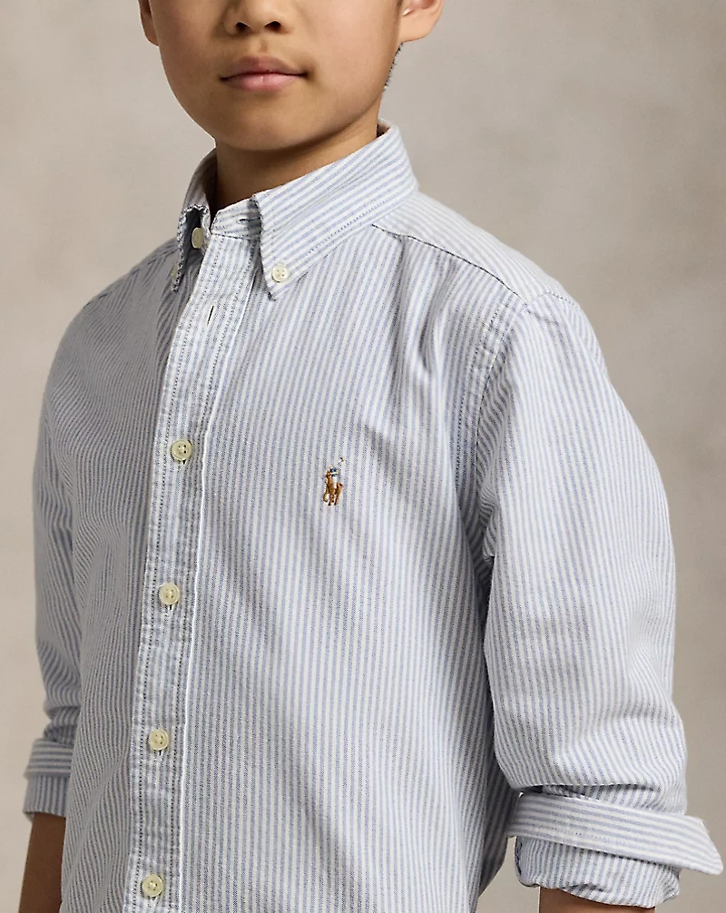 Striped Cotton Oxford Shirt