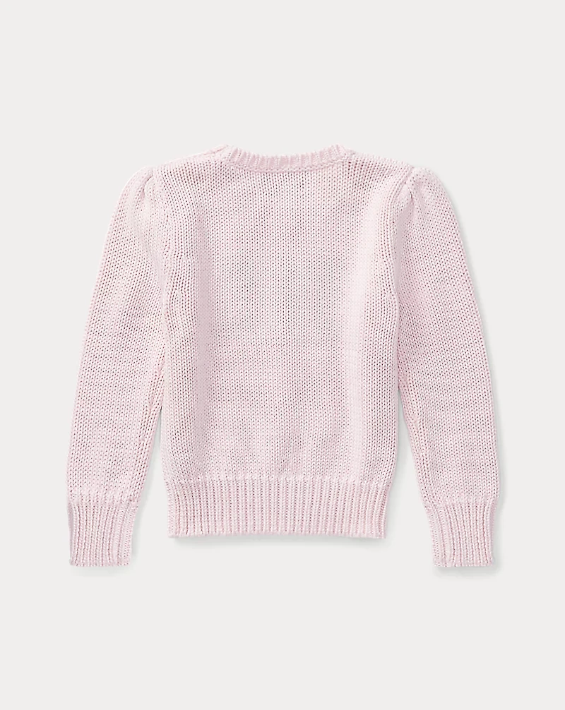 Flag Cotton Crewneck Sweater