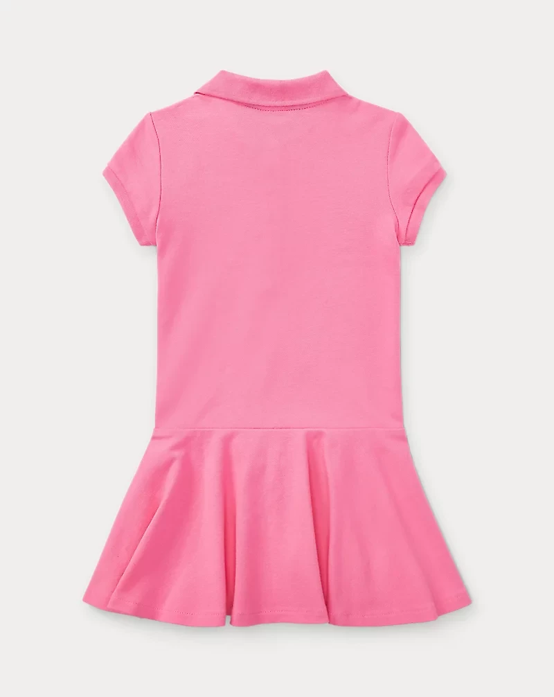 Stretch Mesh Polo Dress
