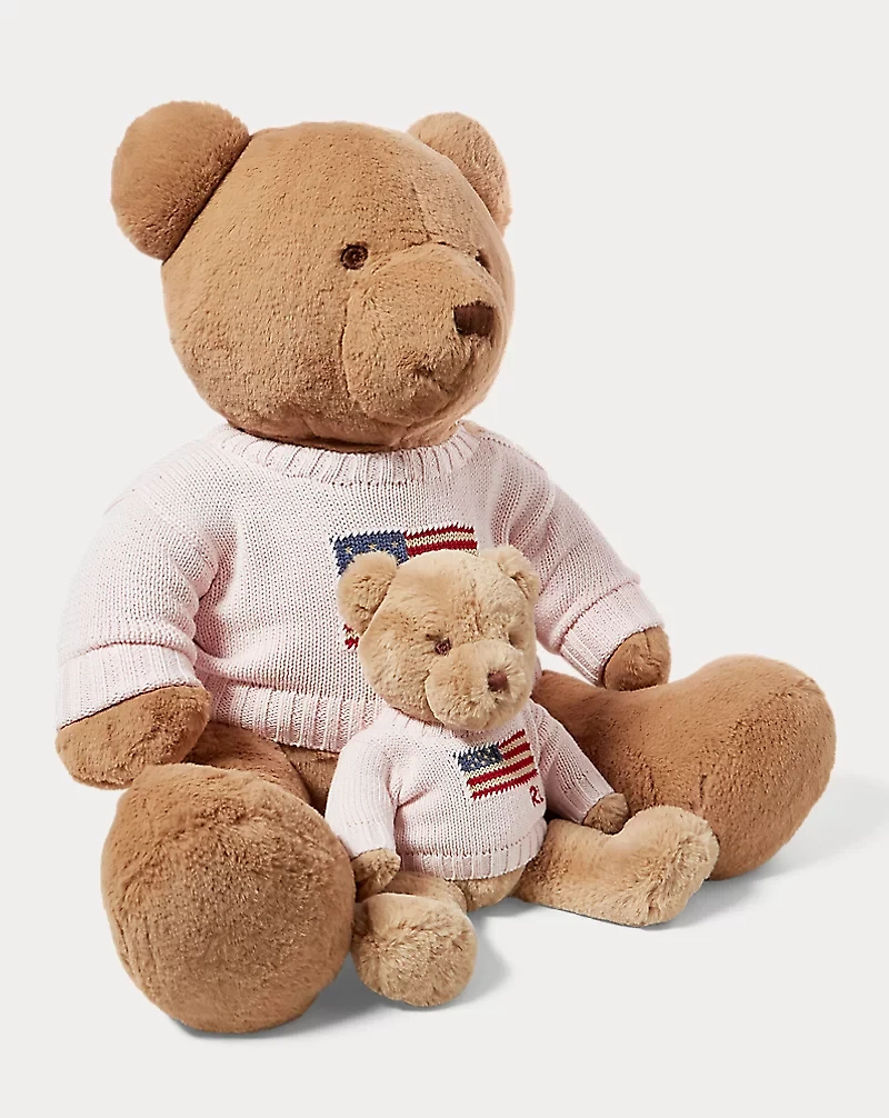 Small Flag-Sweater Polo Bear
