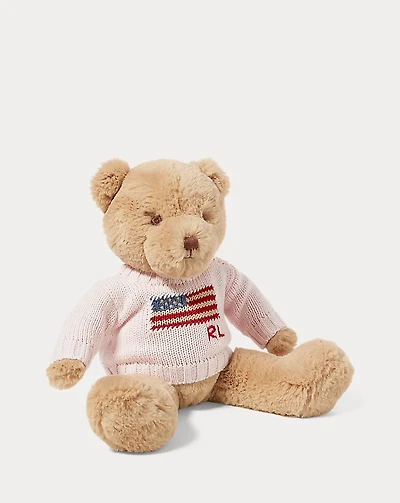 Small Flag-Sweater Polo Bear