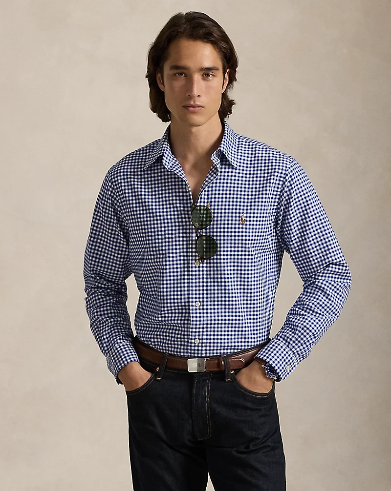 Classic Fit Gingham Oxford Shirt