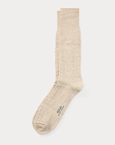 Aran-Knit Boot Socks