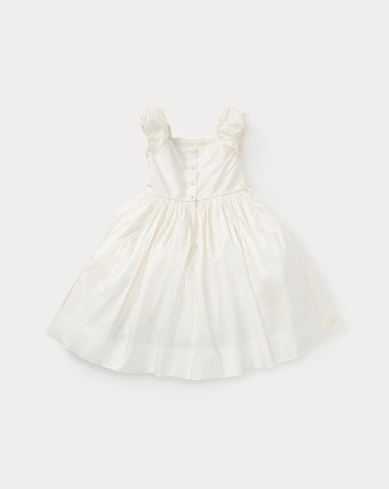 Smocked Silk Dress