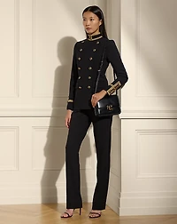 Double-Breasted Wool Crepe Jacket