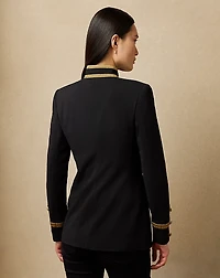 Double-Breasted Wool Crepe Jacket