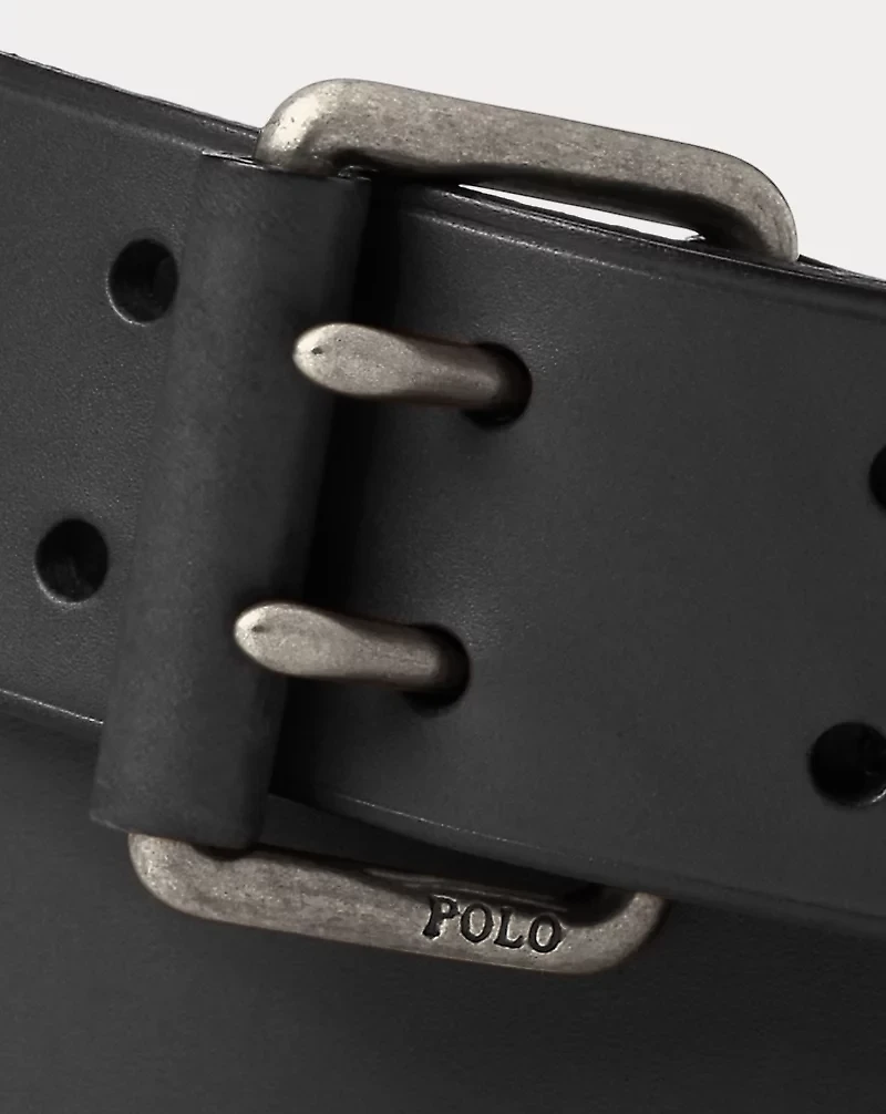 Double-Prong Leather Belt
