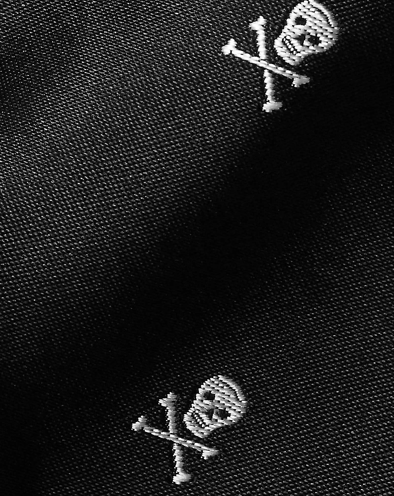 Skull-and-Bones Silk Bow Tie