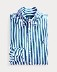 Slim Fit Striped Cotton Dress Shirt