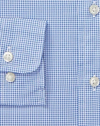 Slim Fit Gingham Cotton Dress Shirt