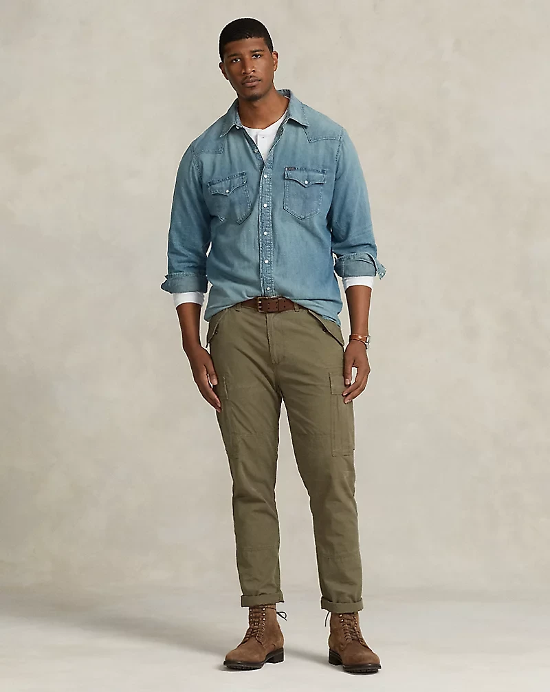 Indigo Twill Western Shirt