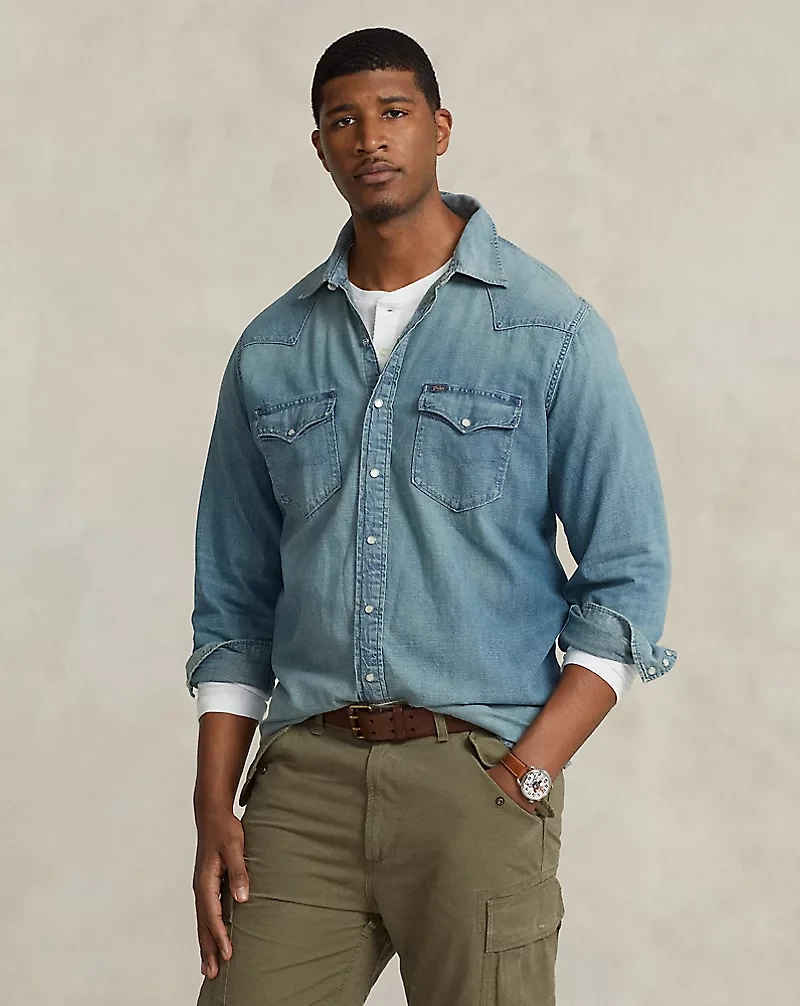 Indigo Twill Western Shirt