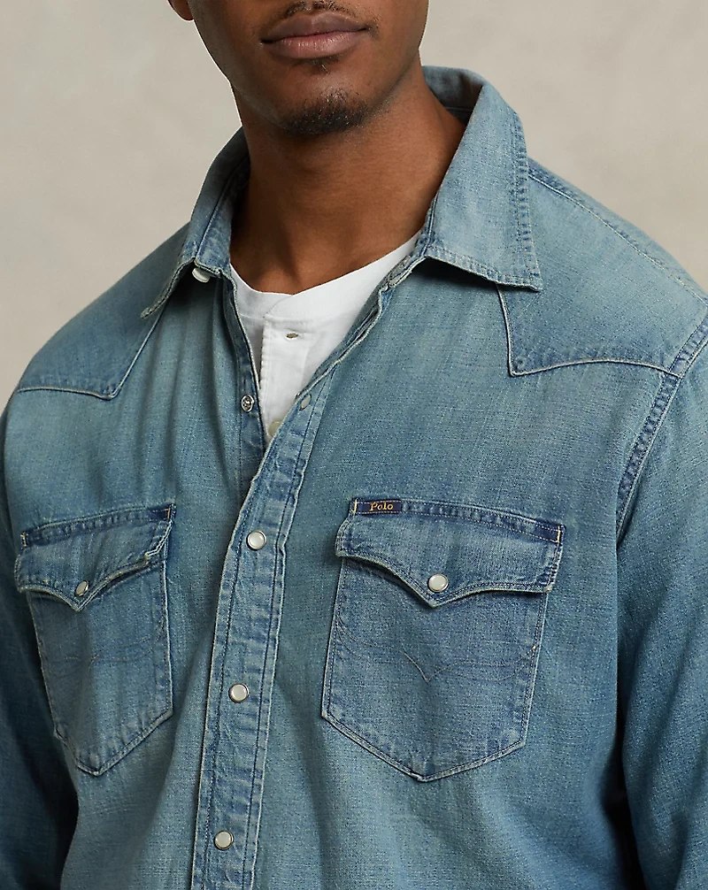 Indigo Twill Western Shirt