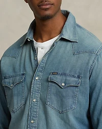 Indigo Twill Western Shirt