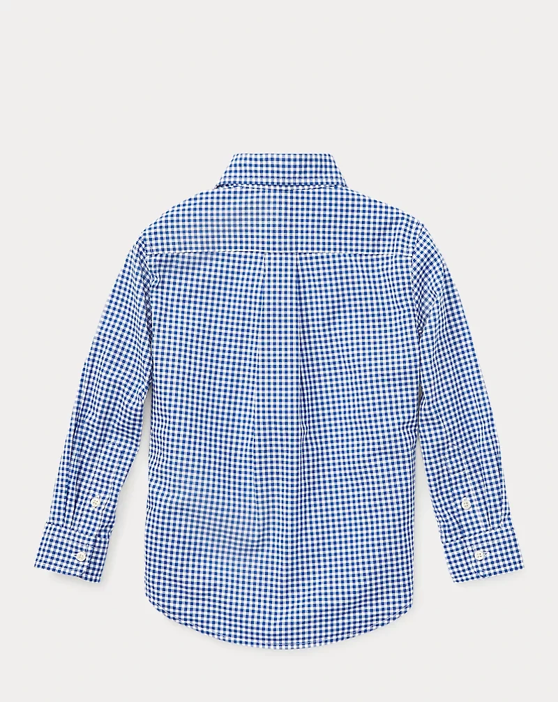 Gingham Cotton Poplin Shirt