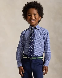 Gingham Cotton Poplin Shirt