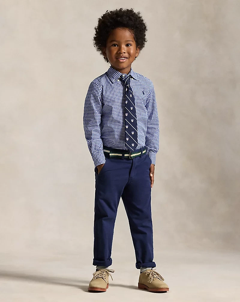 Gingham Cotton Poplin Shirt