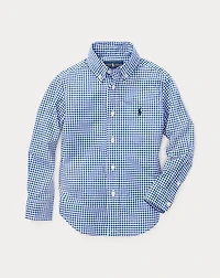 Gingham Cotton Poplin Shirt