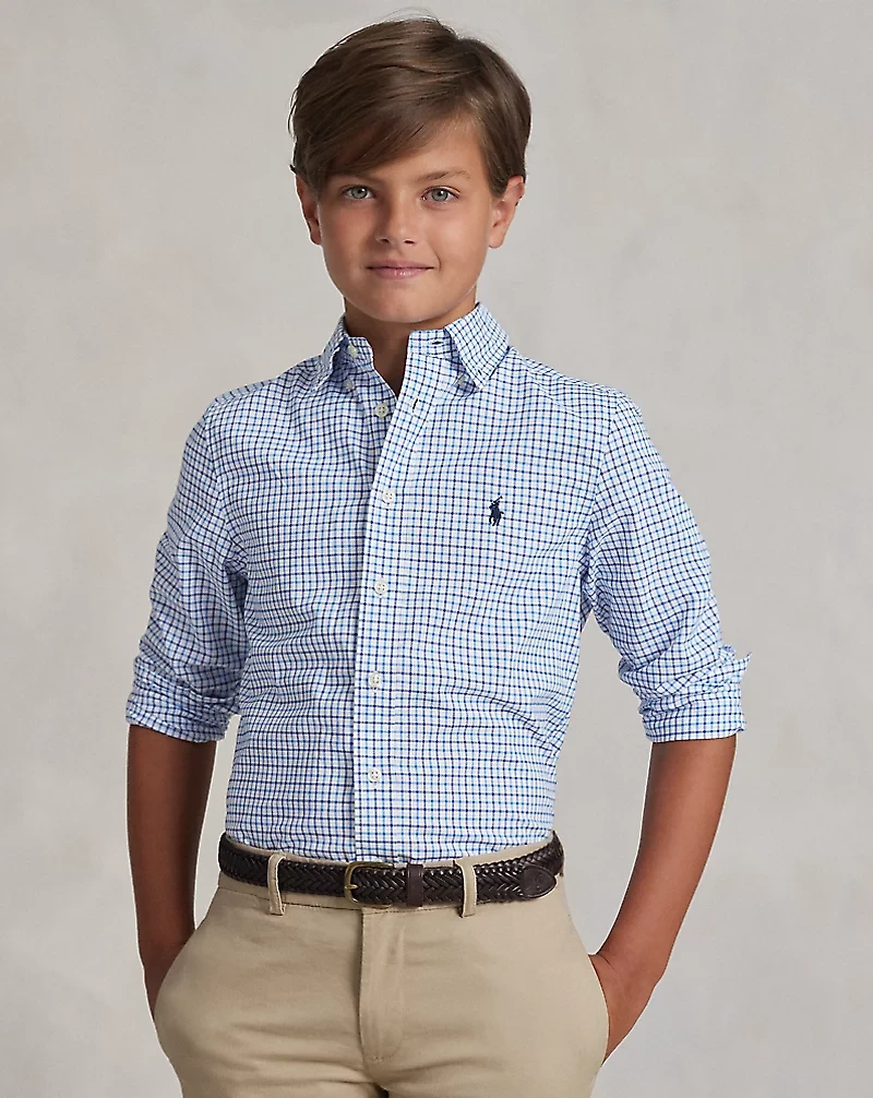 Tattersall Cotton Poplin Shirt