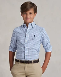 Tattersall Cotton Poplin Shirt