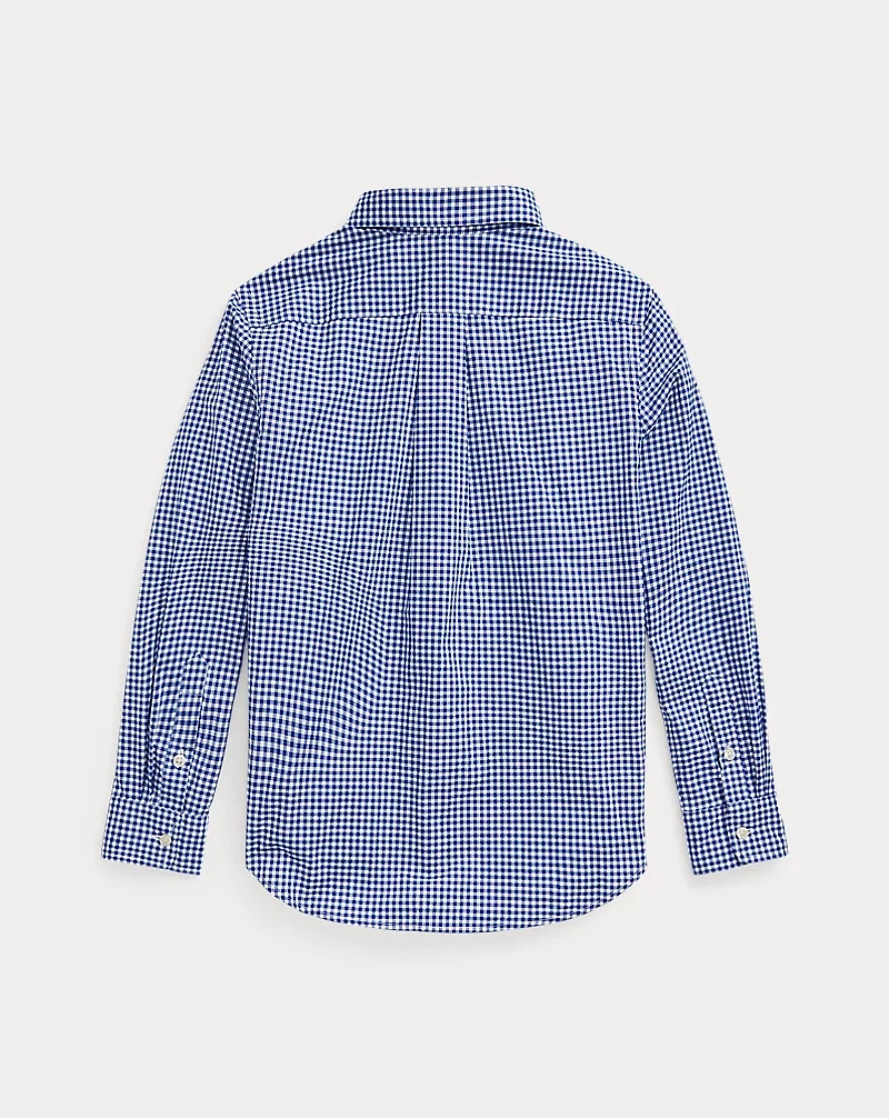 Gingham Cotton Poplin Shirt