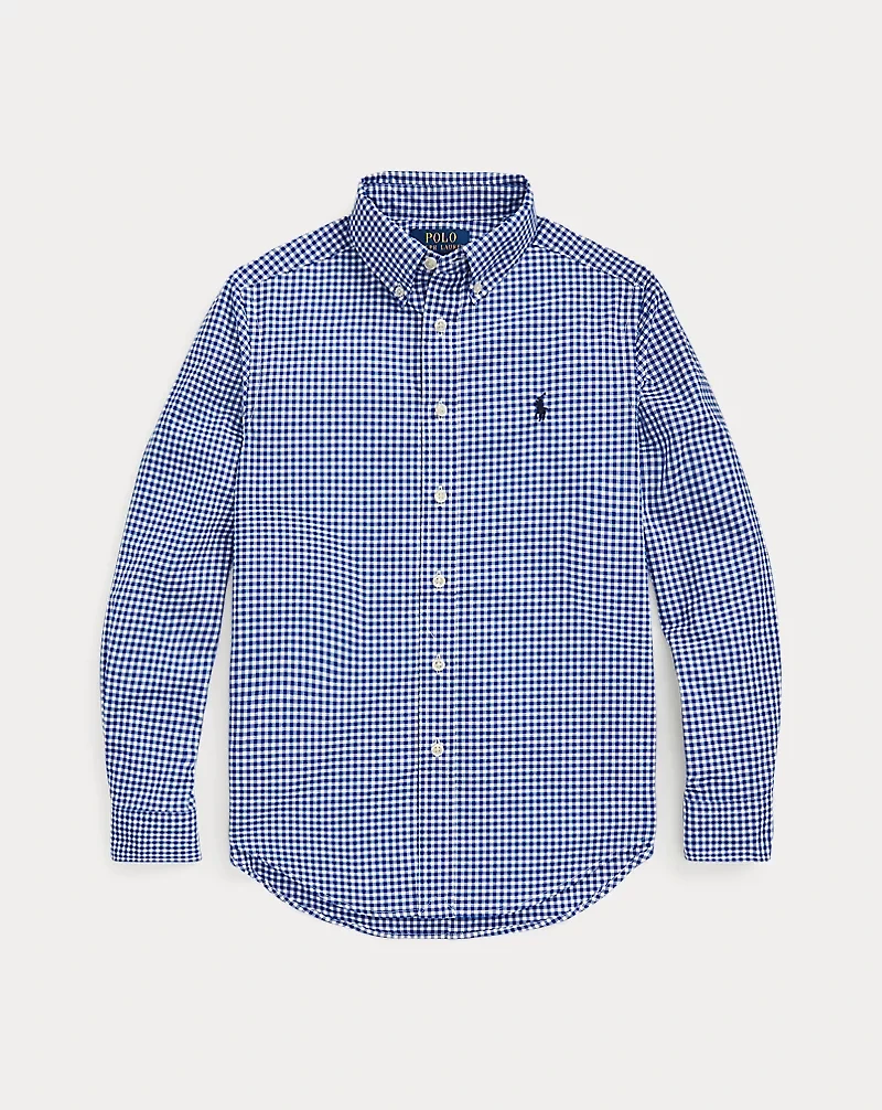 Gingham Cotton Poplin Shirt