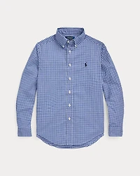 Gingham Cotton Poplin Shirt