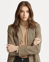 Windowpane Twill Blazer