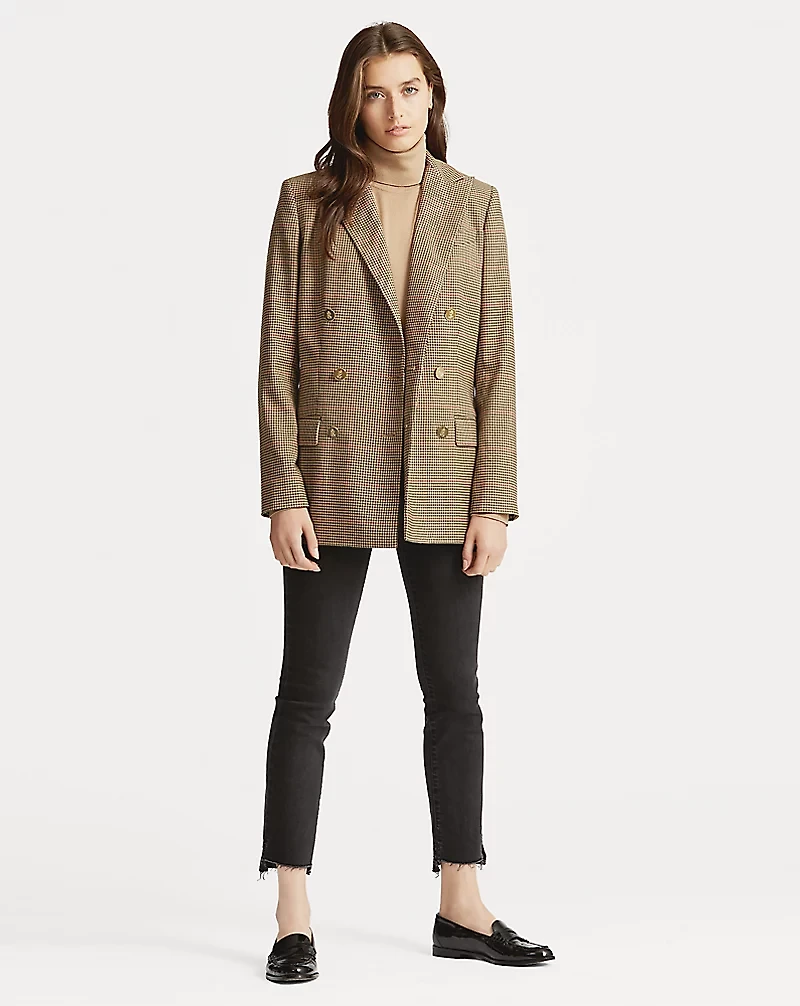 Windowpane Twill Blazer