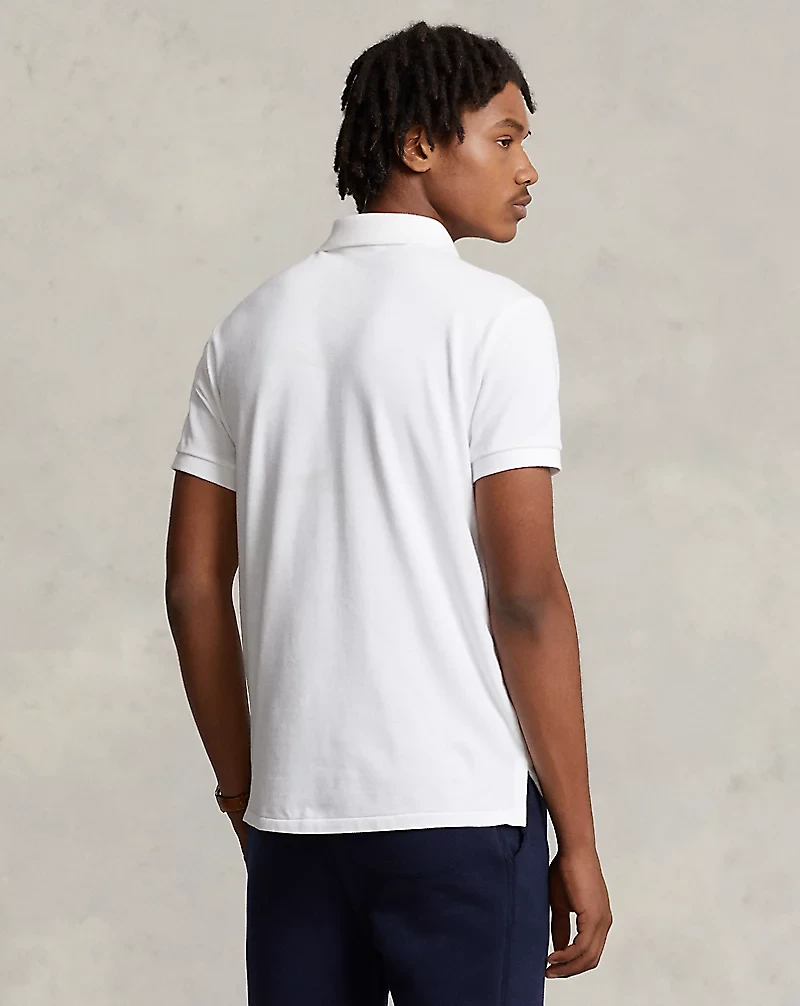 Slim Fit Mesh Polo Shirt