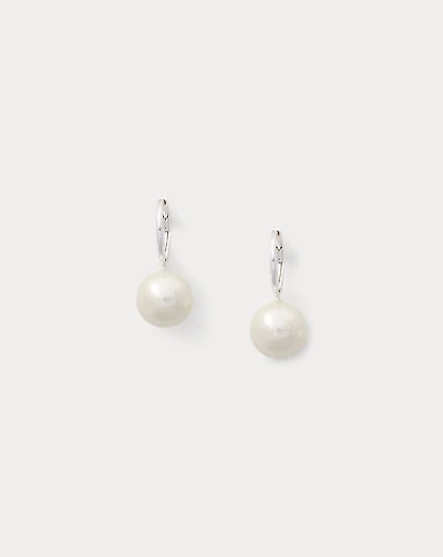 Faux-Pearl Drop Earrings