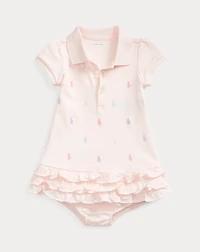 Ruffled Polo Dress & Bloomer
