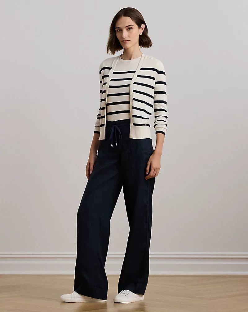 Linen Wide-Leg Pant