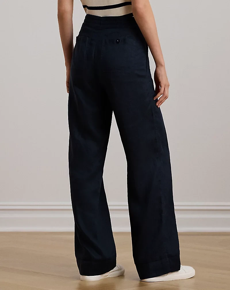 Linen Wide-Leg Pant