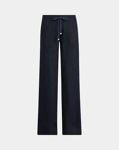 Linen Wide-Leg Pant