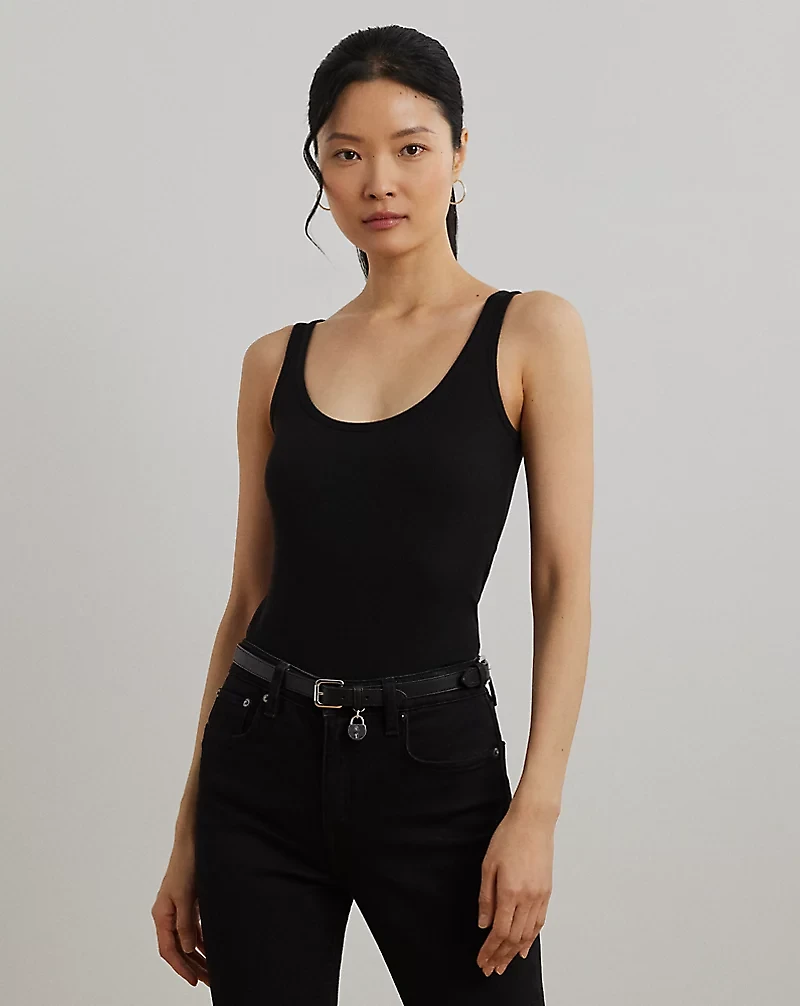 Stretch Cotton Tank Top