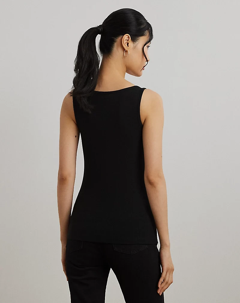 Stretch Cotton Tank Top