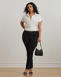 Relaxed Fit Linen Short-Sleeve Shirt