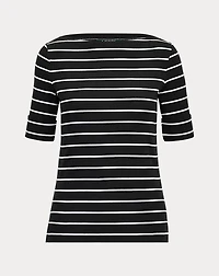 Striped Boatneck Top