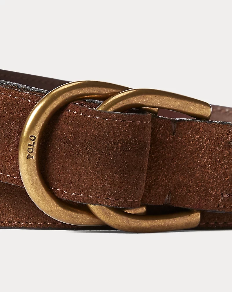 Suede D-Ring Belt